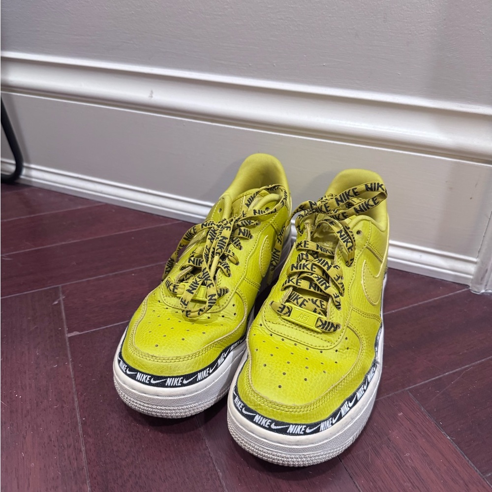 Nike Women Yellow Sneakers (Air Force 1s)